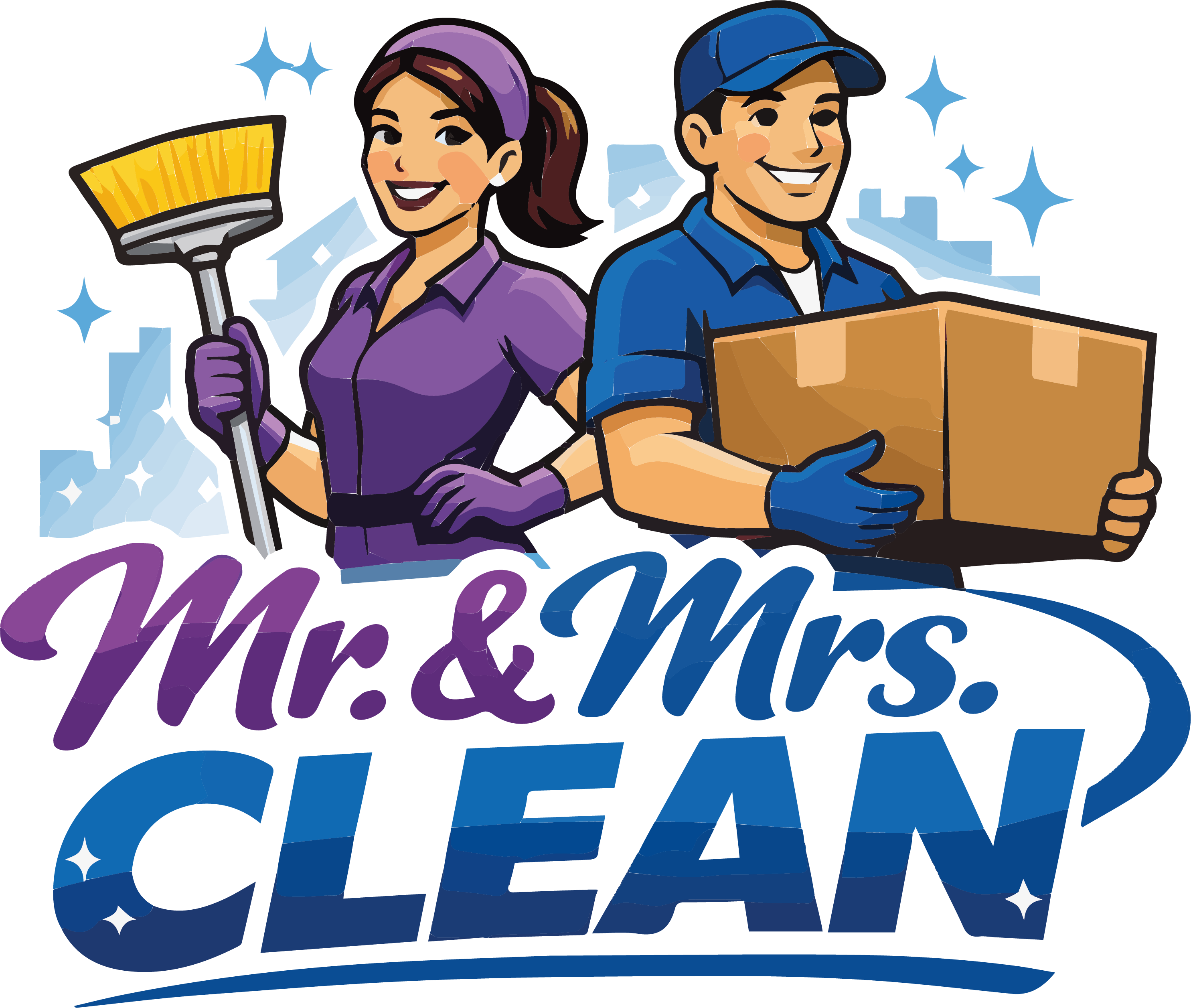Mr. & Mrs. Clean Logo